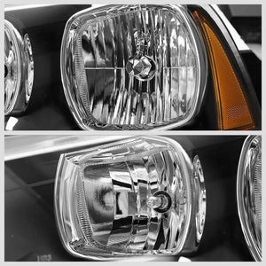 Black Headlight+Amber Side Corner Parking Signal Light For Dodge 11-14 Charger-Lighting-BuildFastCar