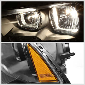 Black Headlight+Amber Side Corner Parking Signal Light For Dodge 11-14 Charger-Lighting-BuildFastCar