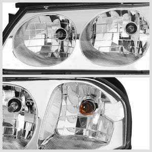Chrome Housing Head/Lamp Light Clear Corner/Reflector For Chevy 00-05 Impala V6-Lighting-BuildFastCar