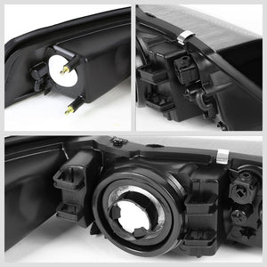 Black Housing Headlight Lamp Light Amber Corner/Reflector For Ford 99-04 Mustang-Lighting-BuildFastCar