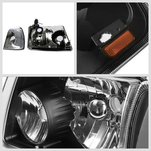 Black Housing Headlight+Amber Corner Signal Light For Ford 04-11 Ranger L4/V6-Lighting-BuildFastCar