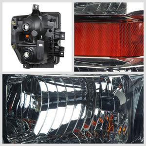 Smoke Headlight Lamp Light Amber Signal/Reflector For 08-10 Super Duty F-Series-Lighting-BuildFastCar