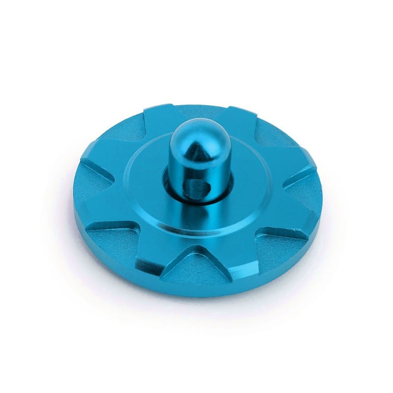 Light Blue Racing Billet Style Cosmetic Front Bonnet Hood Lock Pin+Cable+Tape-Exterior-BuildFastCar