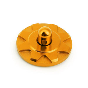 Orange Race Billet Style Aluminum Cosmetic Front Bonnet Hood Lock Pin+Cable+Tape-Exterior-BuildFastCar