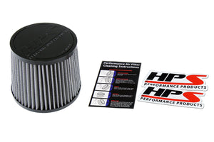 HPS Performance Universal Air Filter 2.5" ID , 5.5" Element Length, 7-1/4" Overall Length HPS-4274-Filter-BuildFastCar