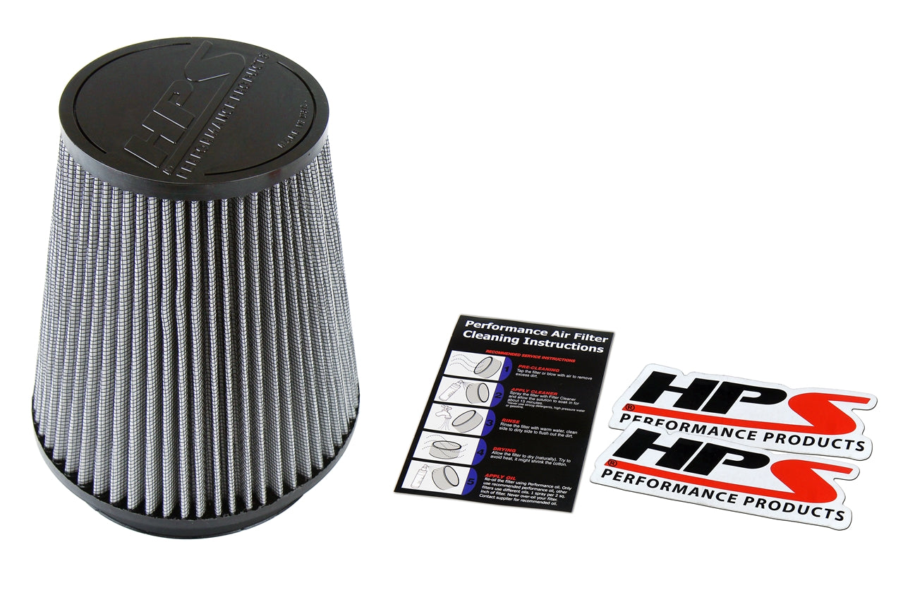 HPS Performance Universal Air Filter 6" ID, 6" Element Length, 9" Overall Length HPS-4304-Filter-BuildFastCar