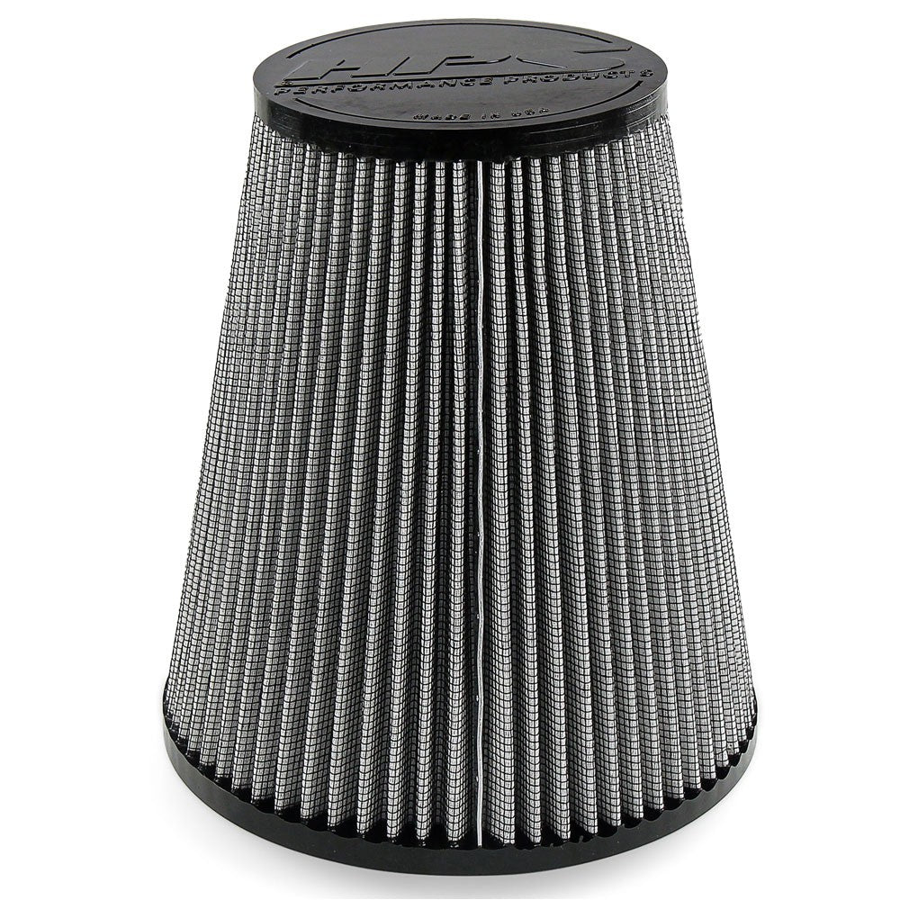 HPS Round Tapered Pre-Oiled Dual Layers Woven Cotton Air Filter 4.5&quot; ID, 9&quot; Element Length, 9.5&quot; Overall Length HPS-4328