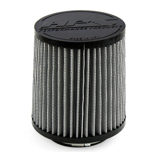 HPS Round Tapered Pre-Oiled Dual Layers Woven Cotton Air Filter 3.25" ID, 6" Element Length, 6.75" Overall Length HPS-4329