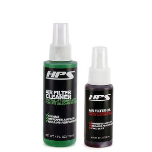 HPS Cabin Intake Air Filter Cleaning & Synthetic Oil Recharge Kit Spray Bottle [Red Dye Color]