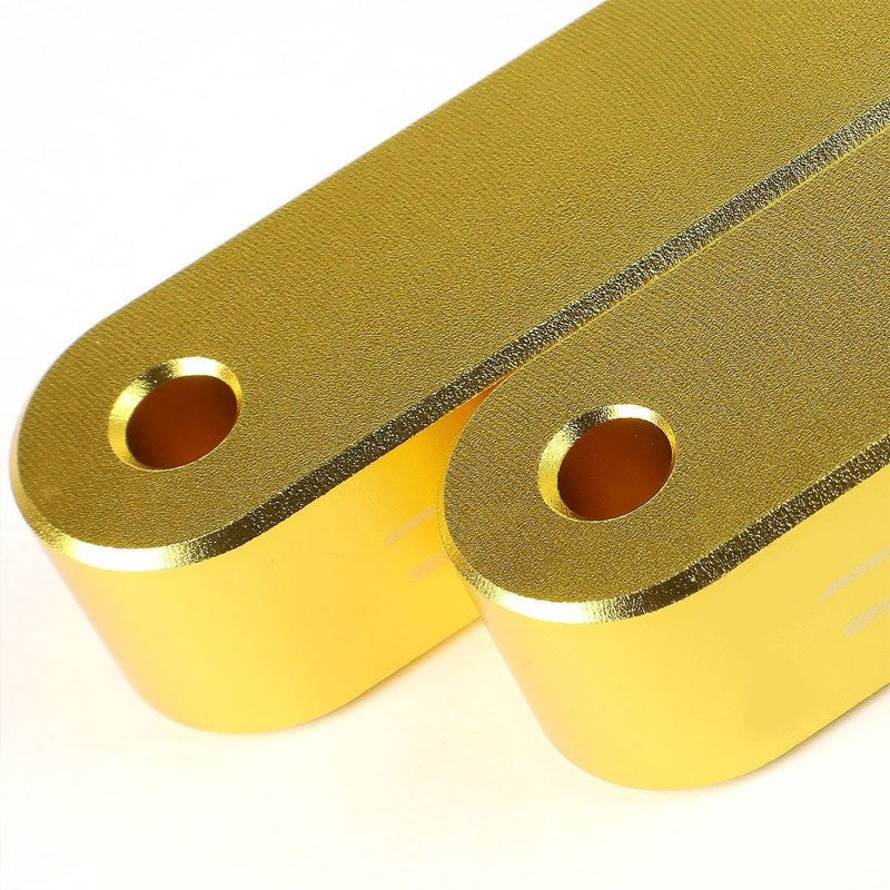 Gold Front 7/8" Screw-On Aluminum Hood Riser Spacer Kit For Integra/Civic/CRX-Hood/Bonnet-BuildFastCar