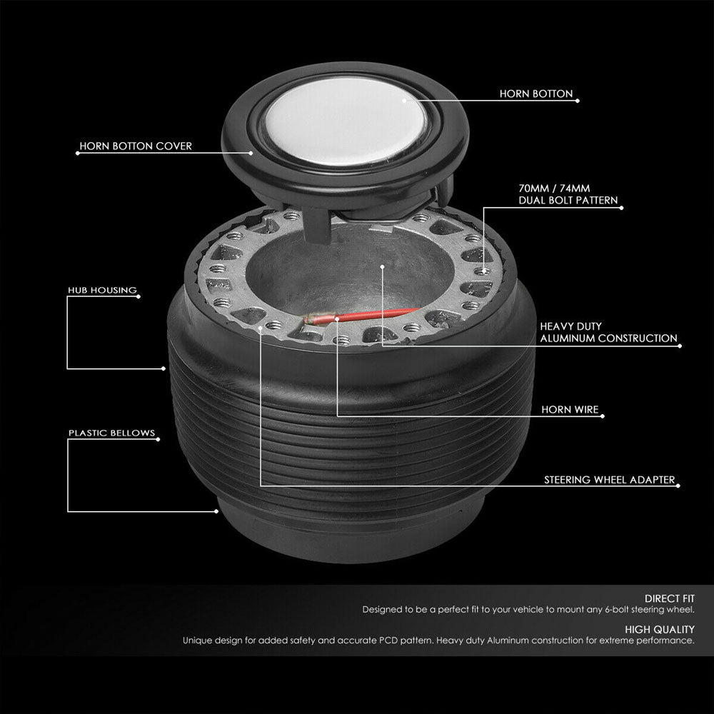 6-Hole Racing Steering Wheel Hub Adapter For Civic/CRX/Prelude/Accord/Integra