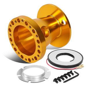 Gold 60x70/74mm Steering Wheel or Quick Release Hub Adapter For 92-97 Ford F-350 BFC-WHELHUB-9059-GD