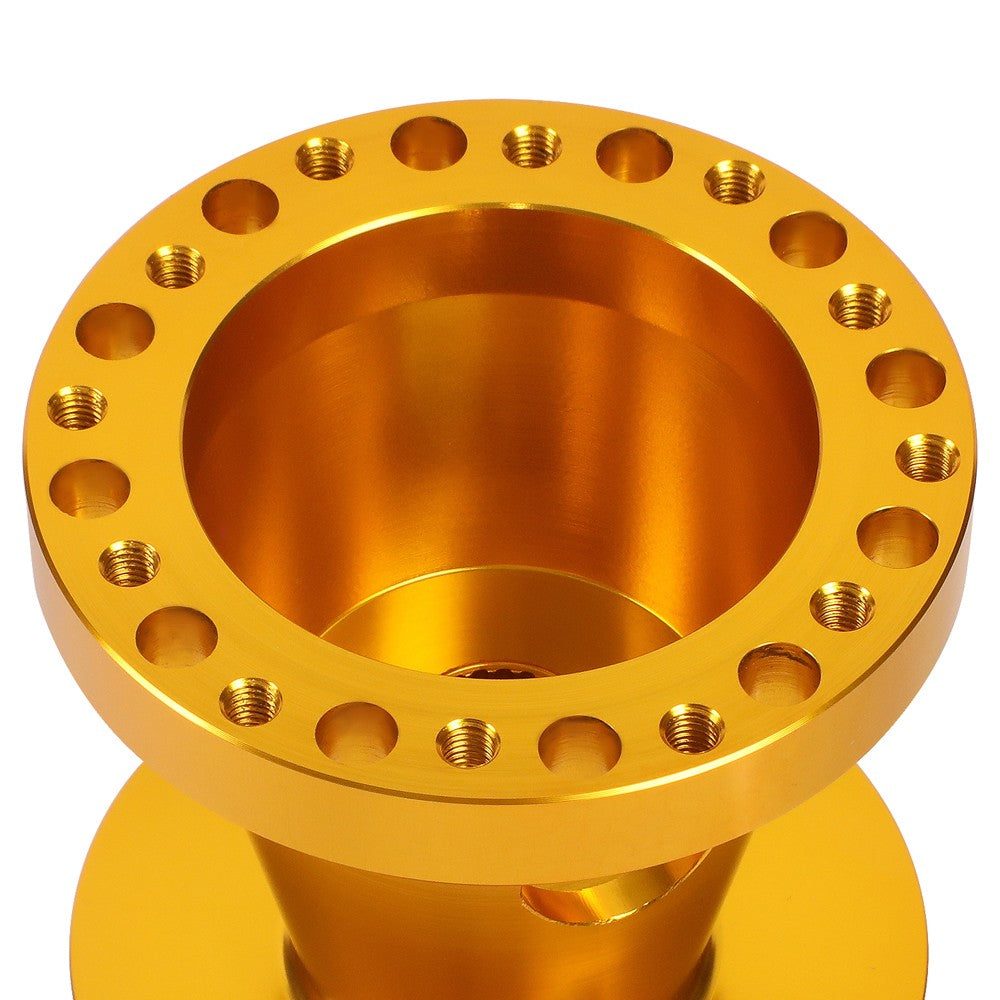 Gold 70/74mm 6-Bolt Aluminum Race Steering Wheel Hub Adapter For 92-97 F-350
