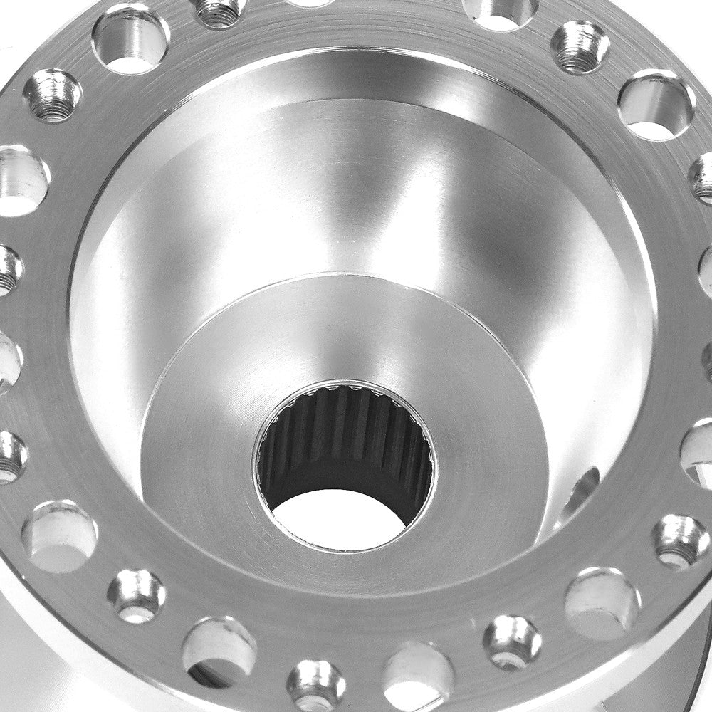 Silver 70/74mm 6-Bolt Aluminum Race Steering Wheel Hub Adapter For 92-97 F-150