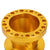 Gold 70/74mm 6-Bolt Aluminum Race Steering Wheel Hub Adapter For 84-04 Mustang