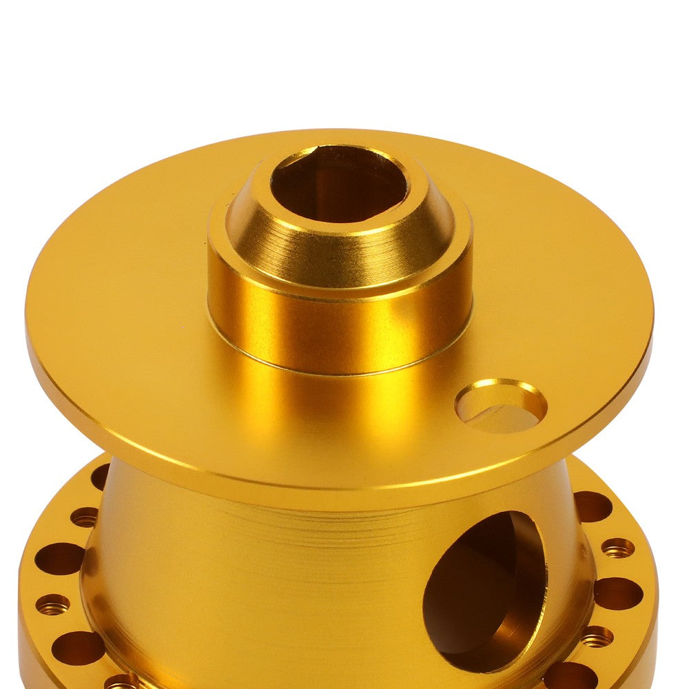 Gold 70/74mm 6-Bolt Aluminum Race Steering Wheel Hub Adapter For 84-04 Mustang