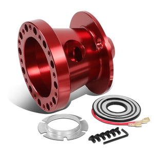 Red 60x70/74mm Steering Wheel or Quick Release Hub Adapter For 84-04 Mustang BFC-WHELHUB-9061-RD