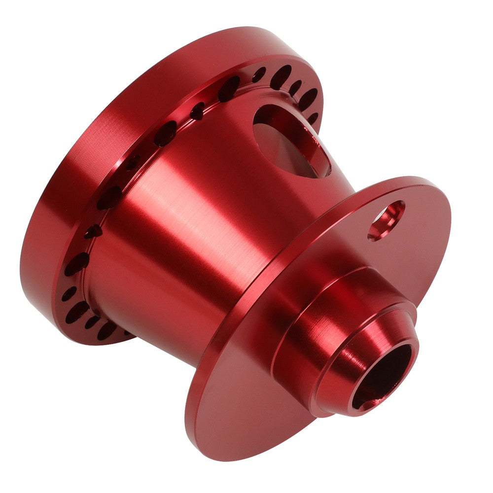 Red 70/74mm 6-Bolt Aluminum Race Steering Wheel Hub Adapter For 84-04 Mustang