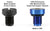 HPS Neo Blue Titanium Coolant Bleed Screw For Mini Cooper Countryman Paceman