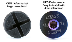 HPS Performance Blue Titanium Coolant Bleed Screw Replace OEM For BMW M Series