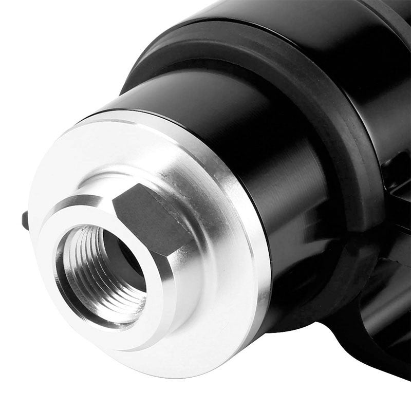 Universal Black 30 Microns Aluminum Reusable Inline Fuel/Oil Filter+Bracket Kit-Performance-BuildFastCar