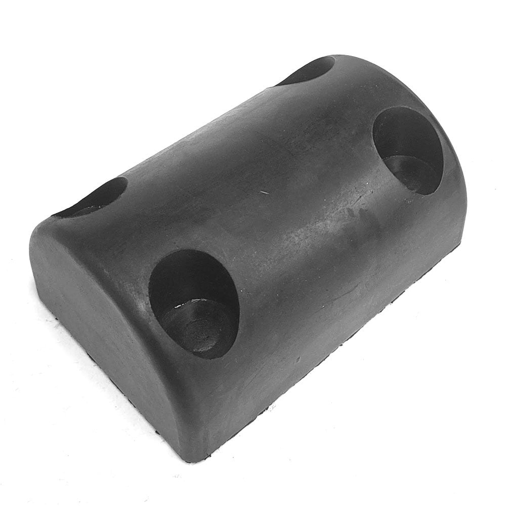 Half-Oval 4 Hole 8" x 5-1/4" x 3-5/8" Molded Dock Bumper BFC-TTP-DBUMP-05