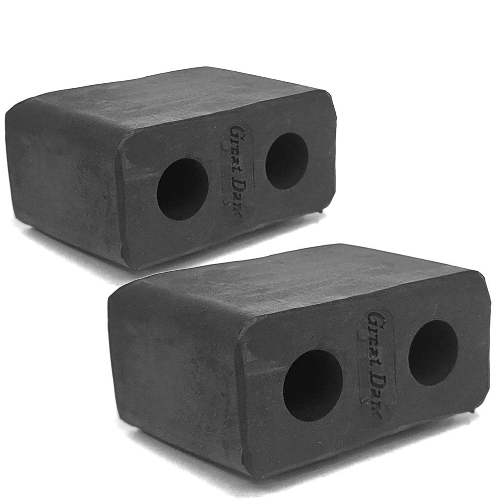 2X Rectangular 2 Hole 6" x 3" x 4-1/4" Molded Dock Bumper BFC-TTP-DBUMP-06-X2