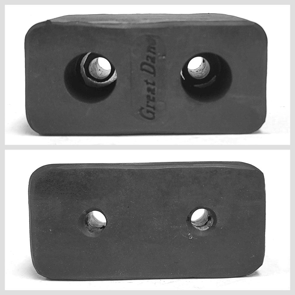 2X Rectangular 2 Hole 6" x 3" x 4-1/4" Molded Dock Bumper BFC-TTP-DBUMP-06-X2
