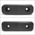 2X Rectangular 2 Hole 7-7/8" x 2-3/8" x 2" Molded Dock Bumper Semi Truck Trailer