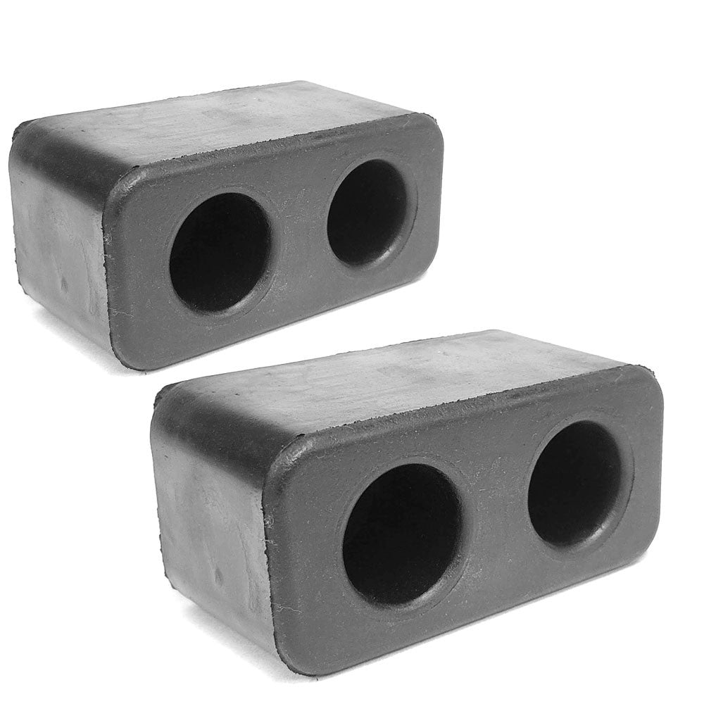 2X Rectangular 2 Hole 6&quot; x 2-3/4&quot; x 3&quot; Molded Dock Bumper BFC-TTP-DBUMP-09-X2