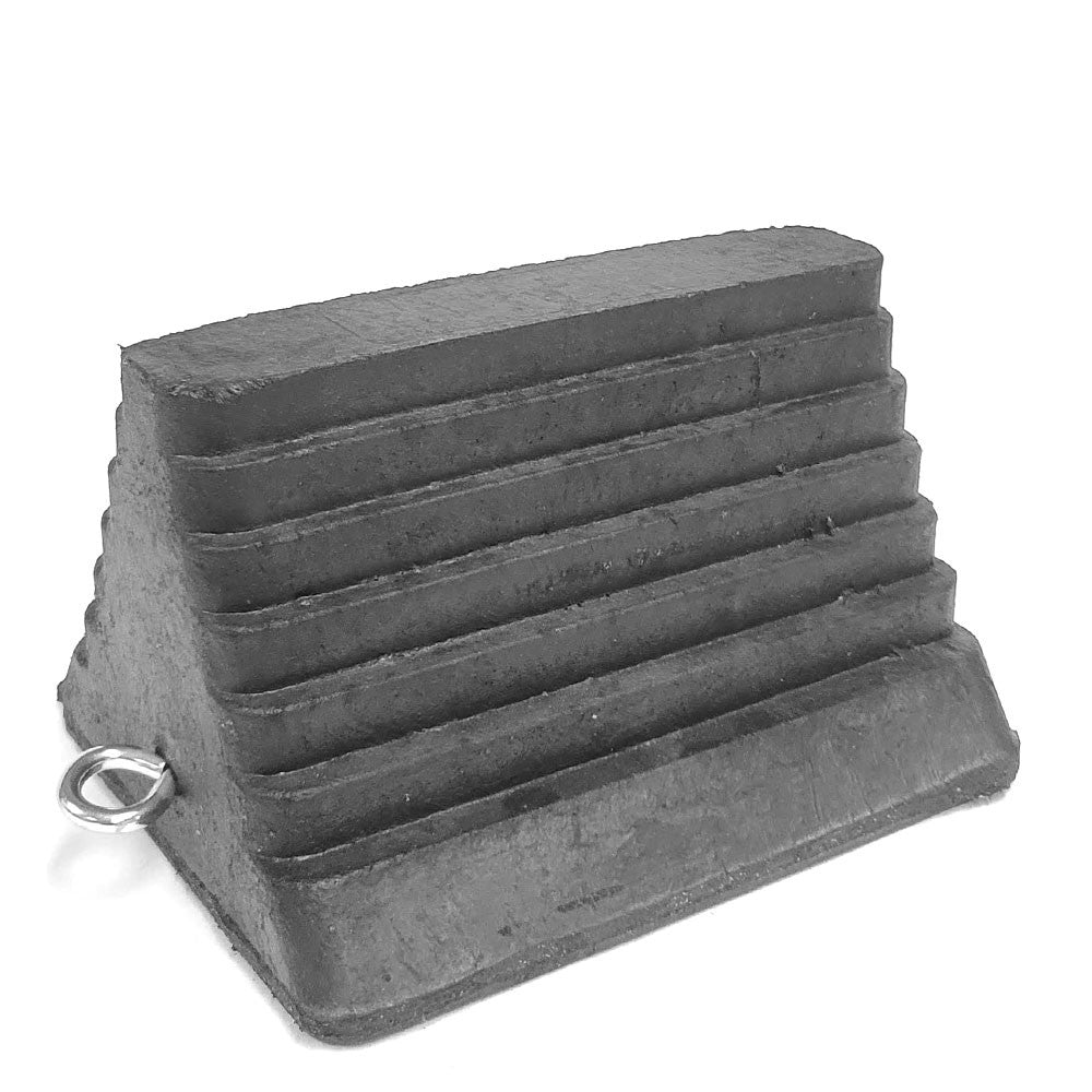 Pyramid Shape Steel Eye Bolt 10" x 8" x 6" Wheel Chock Truck Trailer BFC-TTP-DBUMP-10