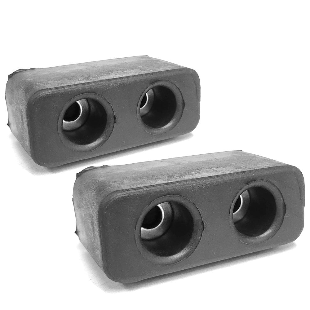 2X Rectangular 2 Hole 6" x 2-3/8" x 3-1/4" Molded Dock Bumper BFC-TTP-DBUMP-11-X2