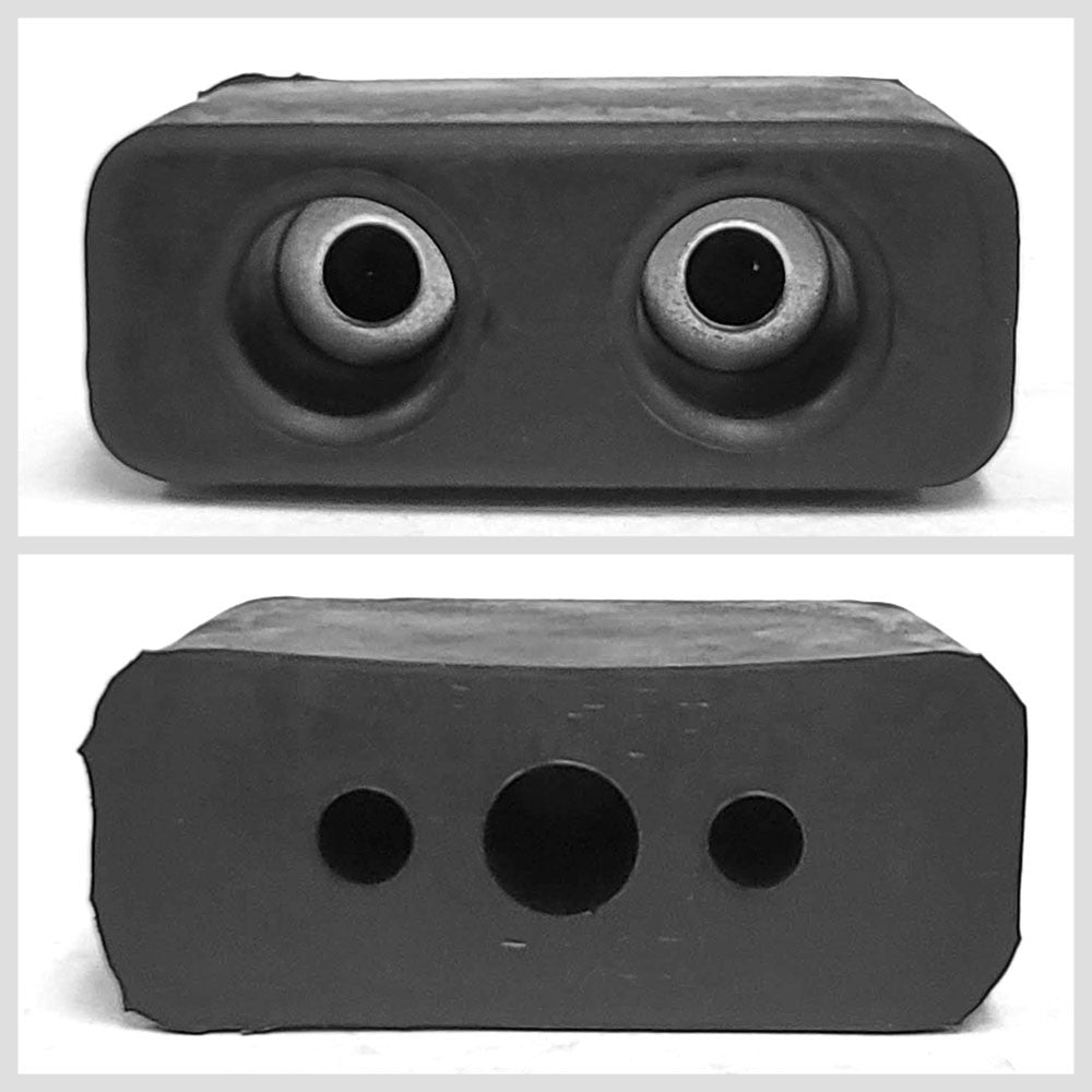 Rectangular 2 Hole 6" x 2-3/8" x 3-1/4" Molded Dock Bumper BFC-TTP-DBUMP-11