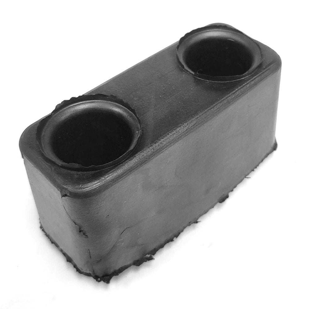 Rectangular 2 Hole 6" x 3-5/8" x 3-1/4" Molded Dock Bumper BFC-TTP-DBUMP-12
