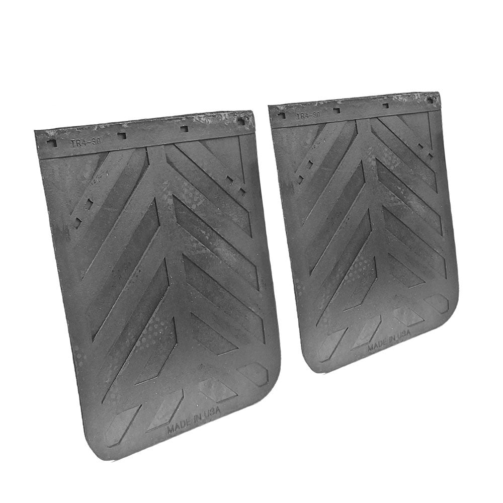 2X Aurora 30"x24" Chevron Straight Mud Flap Guards 2430CD TTP-IMXGT-2430CD-X2
