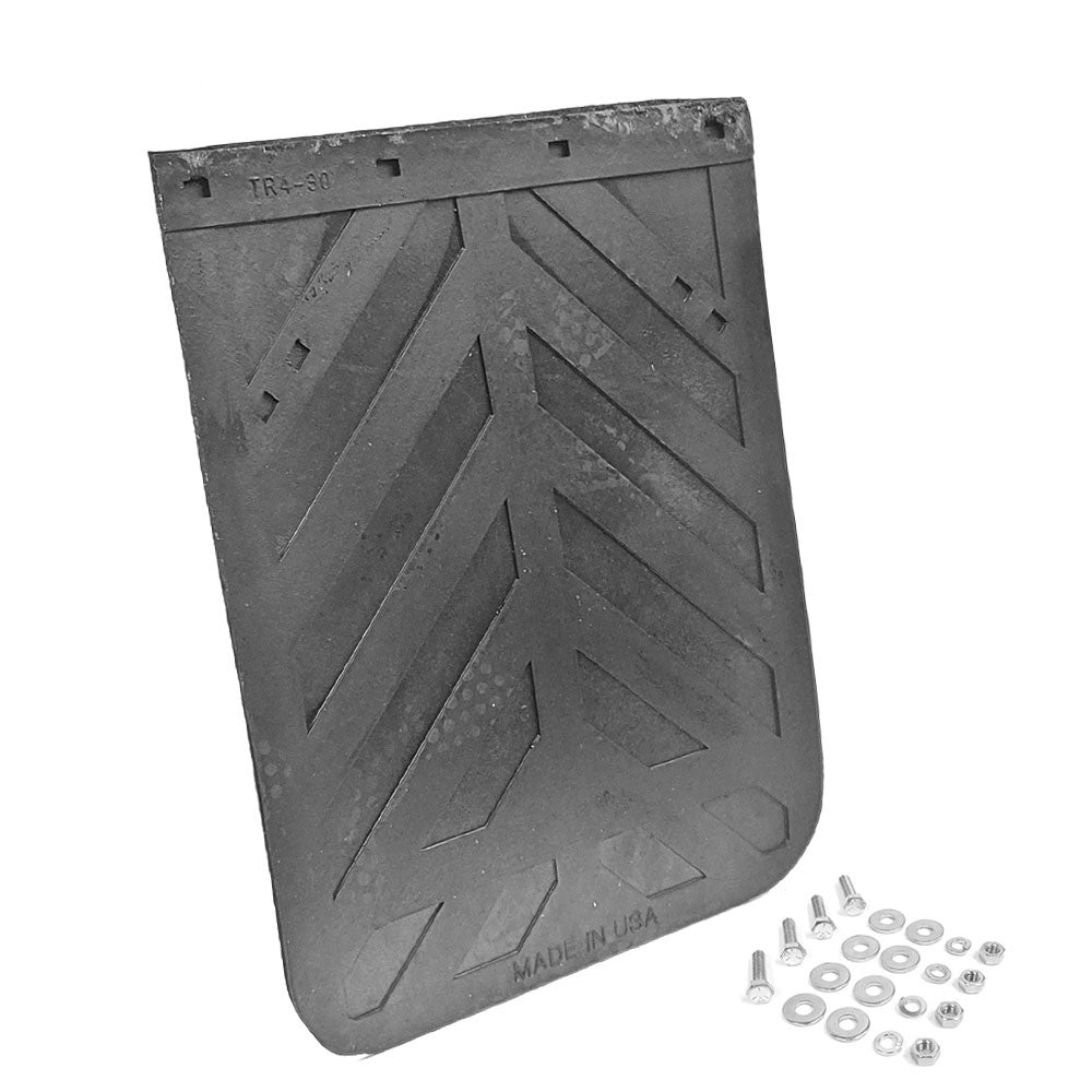 Aurora 30&quot;x24&quot; Chevron Straight Mud Flap Guard+Mount 2430CD TTP-IMXGT-2430CD+27516B