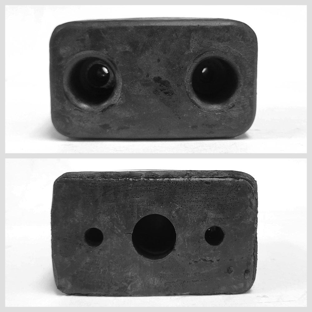 2X Rectangular 2 Hole 6-1/8" x 3-5/8" x 5-1/4" Dock Bumper Semi Truck Trailer