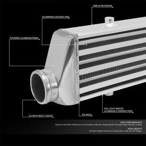 Universal Silver Aluminum Tube & Fin 27.25"L Turbo Front Mount Style Intercooler-Performance-BuildFastCar