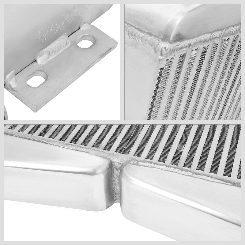 Silver Aluminum Bar & Plate 27.50" W Intercooler For 07-14 Chevrolet Silverado-Cooling Systems-BuildFastCar-BFC-INTCOOL-BPTY1-SL