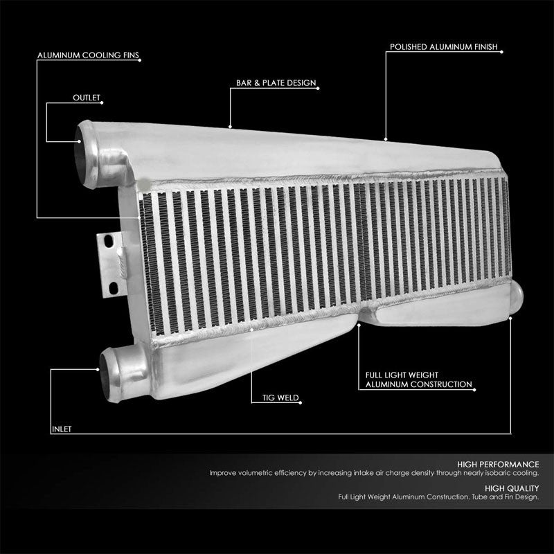 Silver Aluminum Bar & Plate 28.00" W Intercooler For 99-06 Chevrolet Silverado-Cooling Systems-BuildFastCar-BFC-INTCOOL-BPTY2-SL