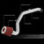 Polish Aluminum/Red Cone Filter Cold Air Intake Kit For 06-12 Eclipse 2.4L L4