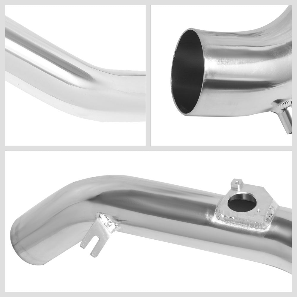 Polish Aluminum/Blue Cone Filter Cold Air Intake Kit For 06-12 Eclipse 3.8L V6