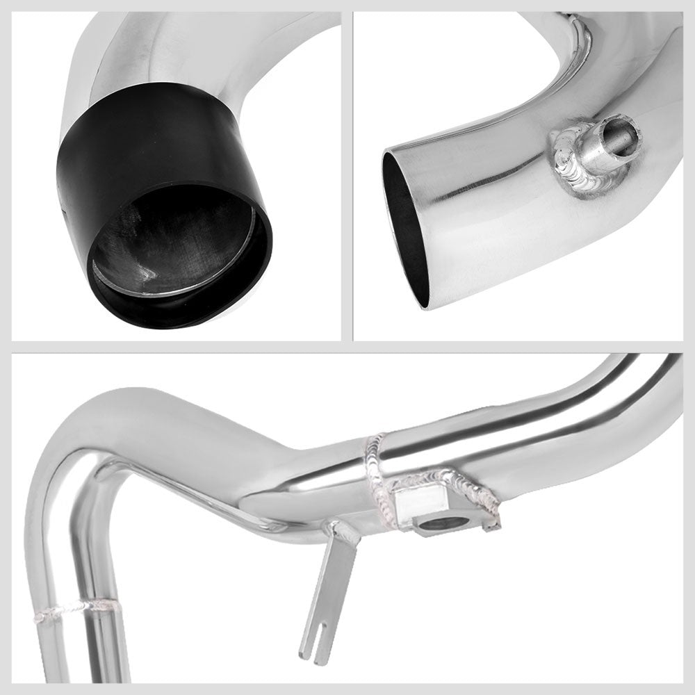 Polish Aluminum/Blue Cone Filter Cold Air Intake Kit For 07-09 Toyota Yaris XP90
