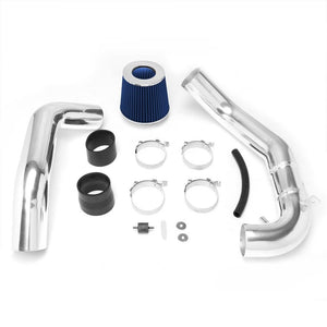 3.00" Polish Pipe Blue Cone Filter Cold Air Intake Kit For 07-09 Camry L4-Performance-BuildFastCar