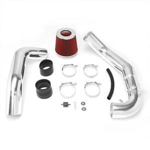 3.00" Polish Pipe Red Cone Filter Cold Air Intake Kit For 07-09 Toyota Camry L4-Performance-BuildFastCar