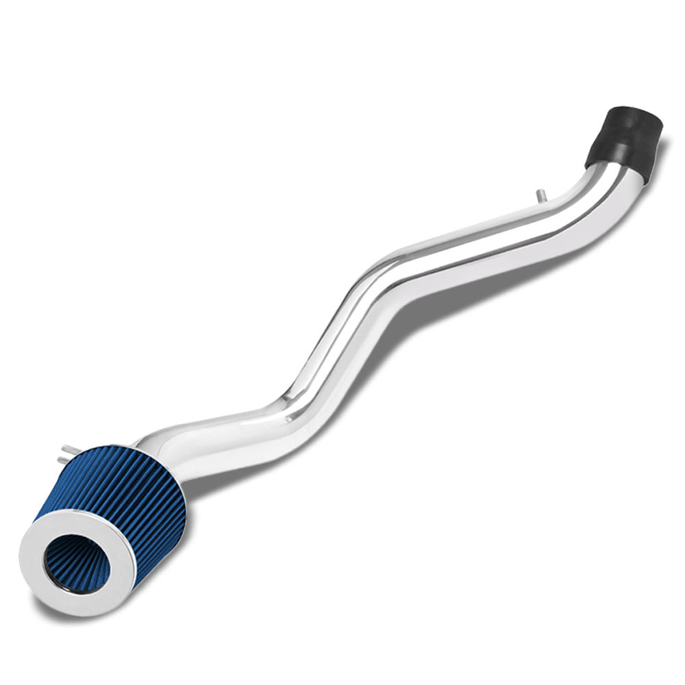 3&quot; Polish/Blue Cool Cold Air Intake Kit For 97-01 Prelude 2.2L Base/Type SH