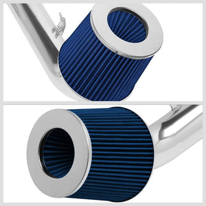 3.00" Polish Pipe Blue Cone Filter Cold Air Intake Kit For 06-09 Honda S2000-Performance-BuildFastCar