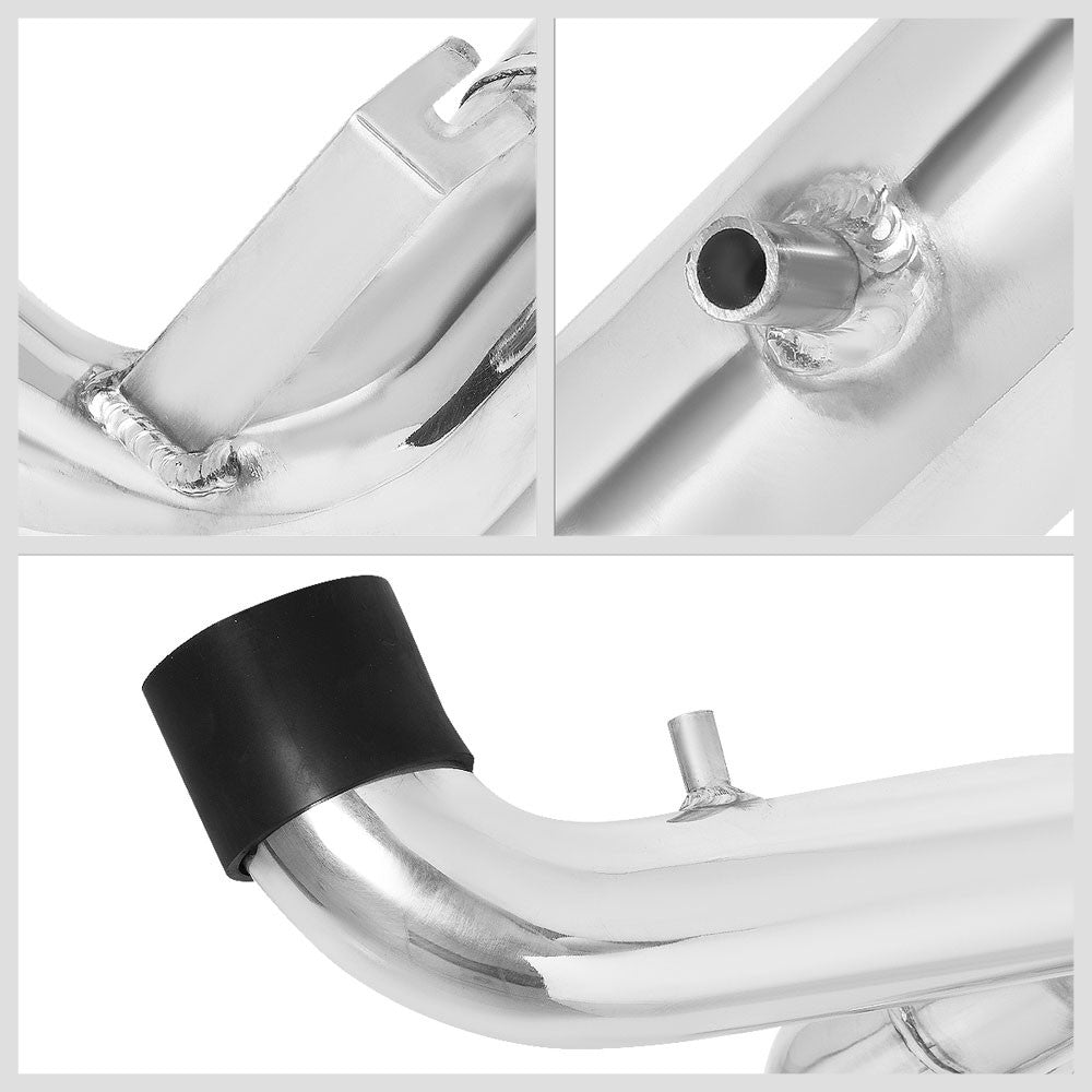Polish Aluminum/Red Cone Filter Cold Air Intake Kit For 06-08 Honda Fit