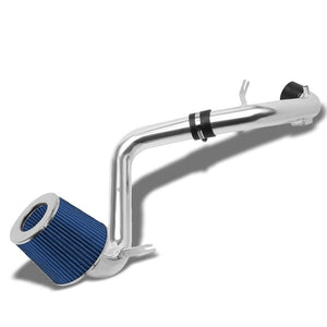 2.50" Polish Pipe Blue Cone Filter Cold Air Intake Kit For 06-11 Civic 1.8L-Air Intake Systems-BuildFastCar