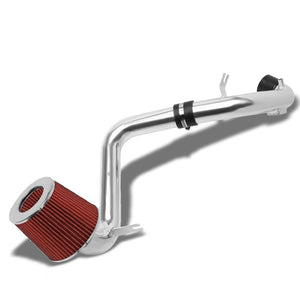 2.50" Polish Pipe Red Cone Filter Cold Air Intake Kit For 06-11 Civic 1.8L-Air Intake Systems-BuildFastCar